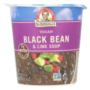 Dr. McDougall's, Vegan Black Bean & Lime Soup, 3.4 oz (95 g)