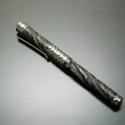Swirl Solid Titanium Carbon Fiber Ball Pen Business Office Signature Gel Pen EDC