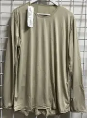 USGI GEN III Light Weight Cold Weather Tan Undershirt Milliken Large Long NWT