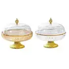 Cake Stand with Lids Fruit Platter Round Cake Plate Server