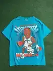 Charlotte Hornets Larry Johnson Caricature short sleeve sapphire shirt KV28587