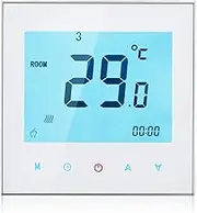 Eacam 5A 220V Weekly Programmable LCD Display Touch Screen Water Heating Thermostat Room Temperature Controller