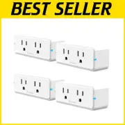 Transform Your Space: 15A WiFi Smart Plug 4 Pack – Easy, Compact & Reliable
