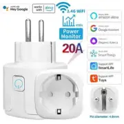 Wifi Smart Plug EU Socket With Power Monitoring Timing Function Voice Control