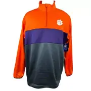 Champion Clemson Tigers 1/4 Zip Pullover Sweatshirt Jacket Mens Size XL