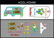 Hot Wheels (1/64), Kool Kombi "SD Fred" Waterslide, Printed White First, Decals