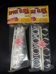 Jar Spice Gripper Clip Wall Mounted Organizer Rack Seasoning Jar Storage