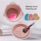 1 Set Brush Cleaner Mat Easy to Clean Washing Tool Makeup Brush Cleanser Mat