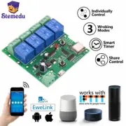 4 Channel Wifi Wireless Switch Relay Module Inching Self-locking Interlock
