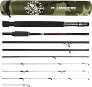 X5 Series Travel Fishing Rod & Case (X5 Max, Travel & Combo) - Nano-Carbon Fishing Rod Combinations for All Your Fishing Needs. Spin Fishing, Fly Fishing, Ledger Fishing and More.