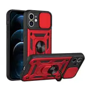 Anti Scratch Shockproof Protective Cover Case for iPhone Series-Red