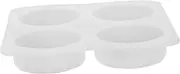 SEWACC Quad Lemon Mold Thick Chocolate Bar Pillar Soap Molds Vacuum Wax Melts Molds Candle Casting Mold Candle Wicks Deep Chocolate Bar Cylinder Candle Molds Silica Gel White