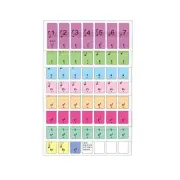 4Pack 88-Key Electronic Keyboard Piano Learning Key Beginner Note Sticker Labels