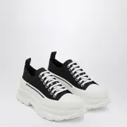 [Alexander McQueen] Black/white Tread Slick Shoes 41 IT Black
