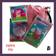 NIB Girls Peppa Pig 4pc Gift Set