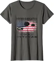 [VidiAmazing] Airborne Infantry Paratrooper Proud Daughter of A Veteran T-Shirt ds007