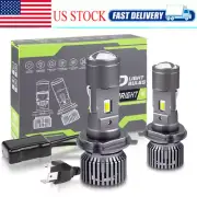1 Pair LHD 100W H4 9003 Mini Bi-LED Projector Lens LED Headlight Hi-Lo Retrofit (for: Mini)