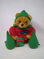 Vintage Hallmark Chris The Elf Bear #25 Santa's Workshop 12" Stuffed Plush NWT