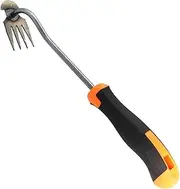 Weed Puller, Weed Puller Tool for Garden, 4 Claw Standing Weed Remover Weeding Tool with Long Handle, Hand Rake Action Hoe Grass Removal Manual Weed Extractor Digger Yard Tools