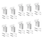 10x Closet Shelves Brackets High Performance White Wire Shelf End Brackets