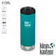 【Klean Kanteen】TKWide 寬口不鏽鋼保溫瓶 473ml 搭配咖啡蓋『翠湖綠』K16TKWPCC 戶外杯│水壺│不鏽鋼水壺│運動水壺│保溫杯