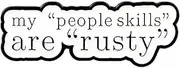 [Pinstant] My "People Skills" Are "Rusty" Supernatural TV Show Fantasy Horror Drama Magic Pentagram KAZ 2Y5 1.3" Enamel Pin Badge, 1.3 Inches, Enamel, enamel