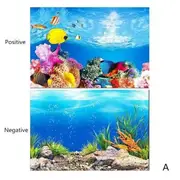 Double Sided Aquarium Background 40 x 60 CM - Type A For Fish Shrimp Snail Tank Aquarium