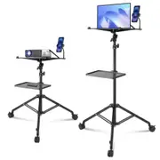 Projector Stand with Wheels Laptop Stand Tripod Height from 31.3 to 67.3"