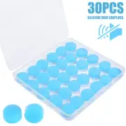 30pcs Silicone Ear Plugs Reusable Silicone Earplugs for Sleeping Swimming_.