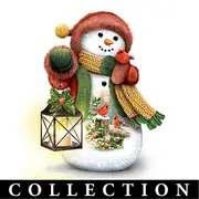 Dona Gelsinger Illuminated Snowman Figurine Collection