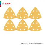 BOSCH 博世 6件式超耐久金色三角形自黏砂紙套裝組 ( 93MM )