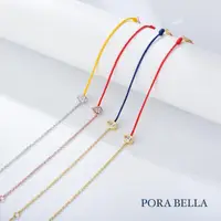 在飛比找momo購物網優惠-【Porabella】925純銀開運水滴造型紅繩手鍊 開運金