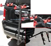 Hitch Mounted Two 2 Bike Bicycle Rack Carrier - Standard Hitch Receiver Mount