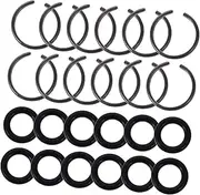 12 Sets Impact Wrench Retaining Ring with Construction Easy Installation Socket Accessories for Drive Wrenches Securely Fix Sockets and Attachments