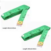 2 x Soft Cloth Body Measuring Sewing Ruler Tailor Tape Measure 150cm 60Inch