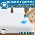 King Size Waterproof Mattress Protector Fully Fitted Terry Cotton Bed Soft Cover