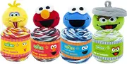 (4 Pack) Lion Brand Yarn Sesame Street- One Hat Wonder, 4PK-Big Bird, Elmo, Cookie Monster, Oscar