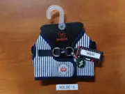 Puppia PARA-HB1523/Stripped Navy Harness w/Puppia Life SmartTag Sam 178 DS14 B2