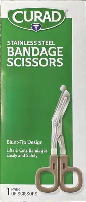 CURAD STAINLESS STEEL BANDAGE SCISSORS (BRAND NEW)
