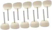 BELLIFFY Use Wool Buffing Wheels 10pcs Set for Polishing Grinding Buffing Jewelry Watches Crystal