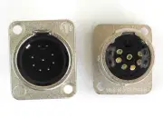 Two NEW Neutrik NC7MD-1 7-Pin Male XLR Panel Mount Connectors. XU
