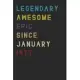 Legendary Awesome Epic Since January 1977 Notebook Birthday Gift