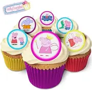 24 Fabulous Edible Pre-Cut Wafer Cake Toppers: Peppa Pig