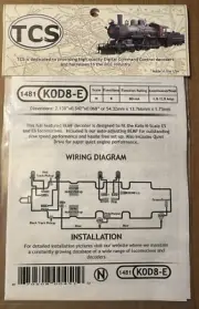TCS #1481 N Scale K0D8-E 8 Function DCC Decoder for Kato N Scale PA-1 E8/9