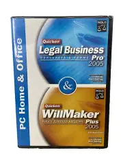 NEW SEALED Quicken Legal Business Contracts & Forms Pro 2005
