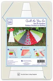 June Tailor Quilt As You Go Tree Skirt Pattern 40 Inch Cotton Polyester Batting