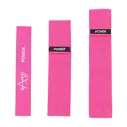 Rappd - Power Resistance Bands Set of 3 - Woven Resistance Bands (Pink)
