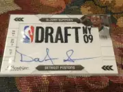 2009-10 Prestige Draft NY09 DaJuan Summers Rookie Auto Patch #ed/125 - Detroit