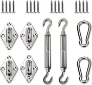 Sunrise Sun Shade Sail Hardware Kit for Square and Rectangle Sun Shade Sail Inst