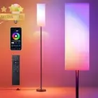 Floor Lamp 173cm RGB Smart LED Corner Lamp with Remote Dimmable for Living Room